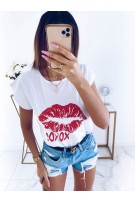 BLUZKA T-SHIRT BAWEŁNA KOBIECY NADRUK S/M