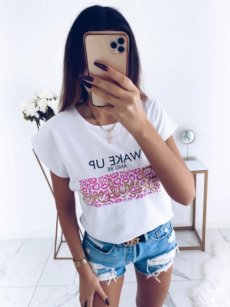 BLUZKA T-SHIRT WYGODNA PANTERKA NADRUK KOLORY L/XL
