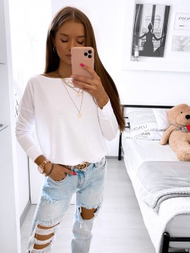 BLUZKA T-SHIRT LUŹNA DELIKATNA ŚCIĄGACZ KOLORY