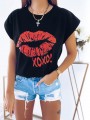 BLUZKA T-SHIRT BAWEŁNA KOBIECY NADRUK L/XL